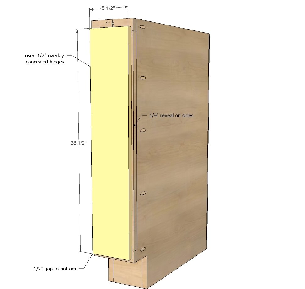 6" Filler Tray Base Cabinet — step 7