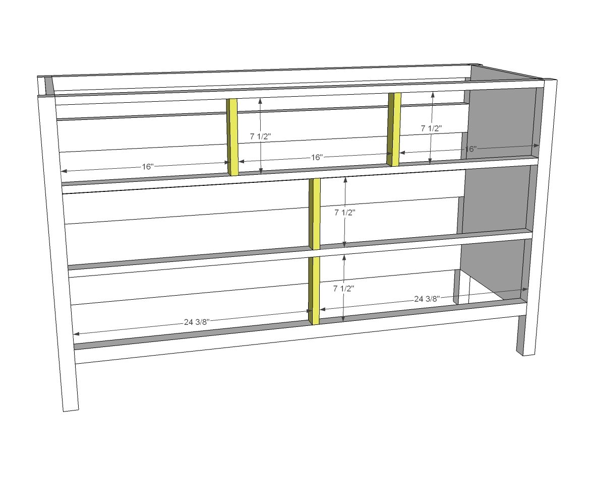 7 Drawer Extra Wide Dresser — step 3