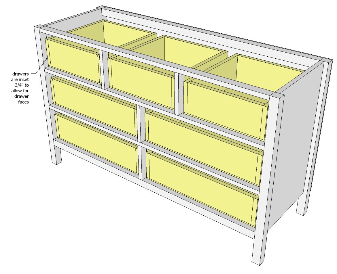 7 Drawer Extra Wide Dresser — step 6