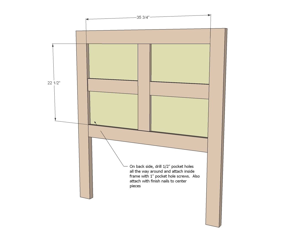 $70 DIY Panel Bed with — step 4