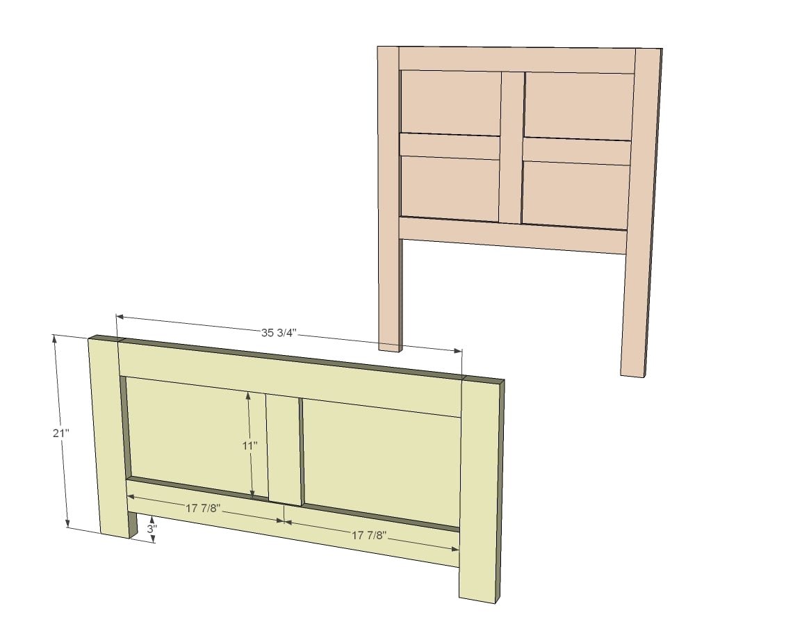$70 DIY Panel Bed with — step 5