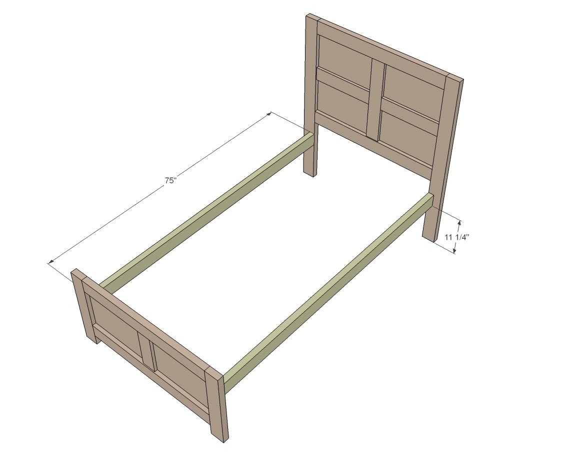 $70 DIY Panel Bed with — step 6