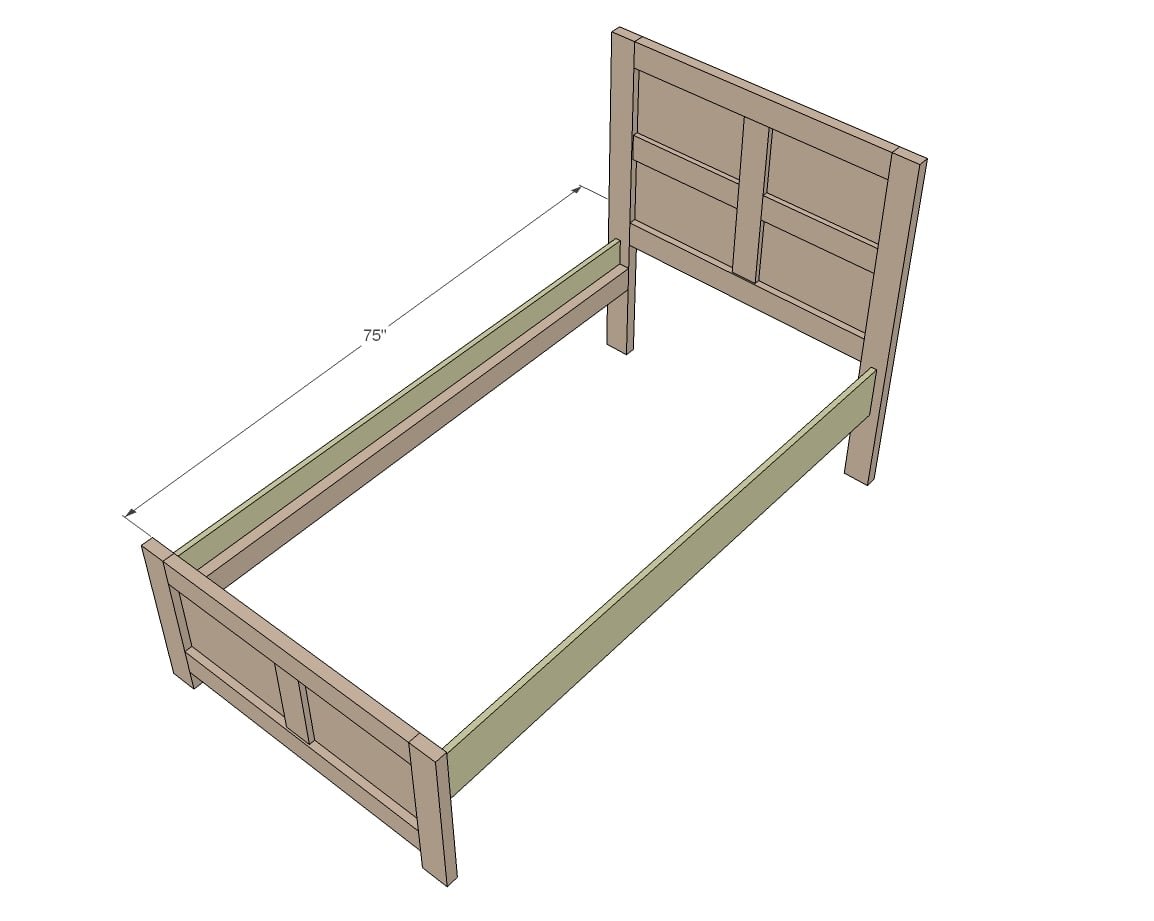 $70 DIY Panel Bed with — step 7