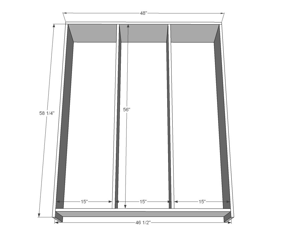 9 Cubby Bookshelf — step 1