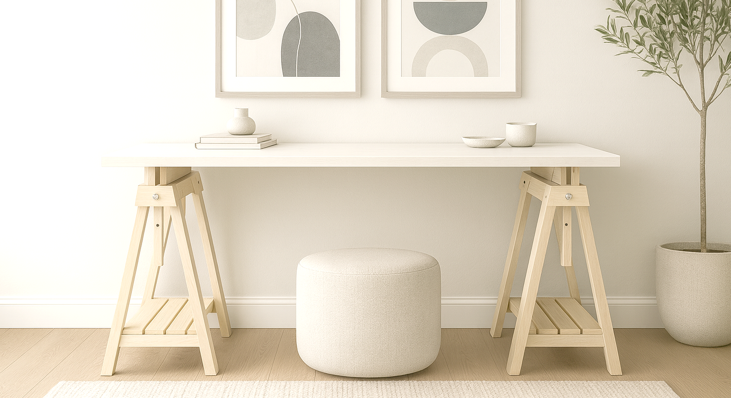 Adjustable Height Sawhorses for Desks