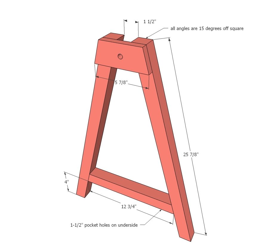 Adjustable Height Sawhorses for Desks — step 1