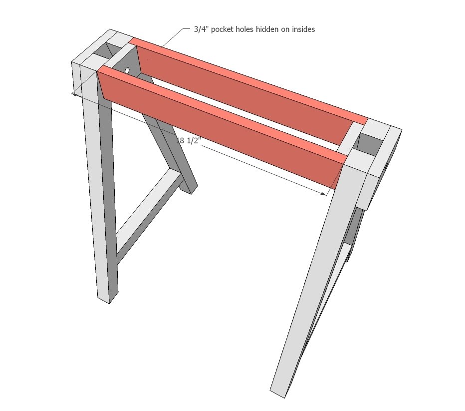 Adjustable Height Sawhorses for Desks — step 3