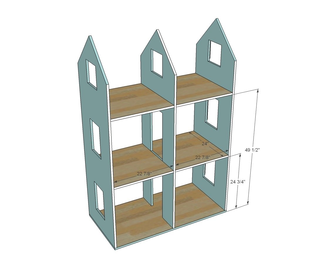 American Girl Dollhouse — step 3