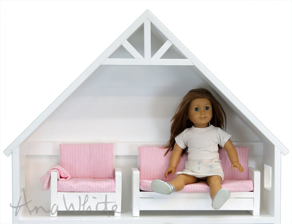 American Girl or 18" Doll Sofa or Couch — step 4