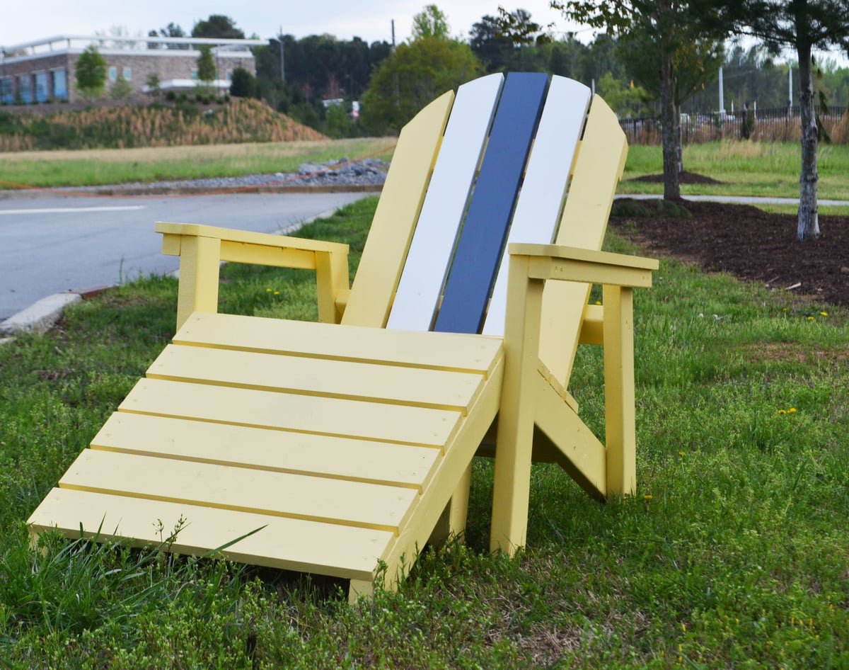 Angled Footstool for Adirondack Chair