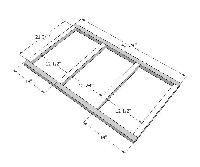 Apothecary Coffee Table with Toybox Trundle — step 1