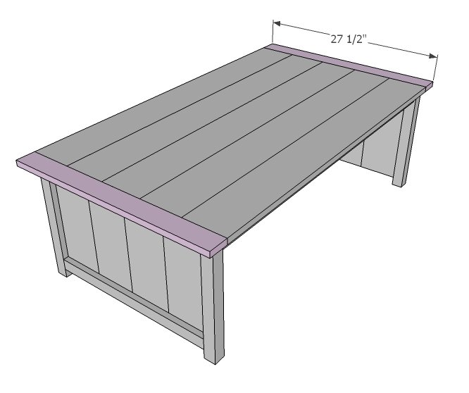 Apothecary Coffee Table with Toybox Trundle — step 6