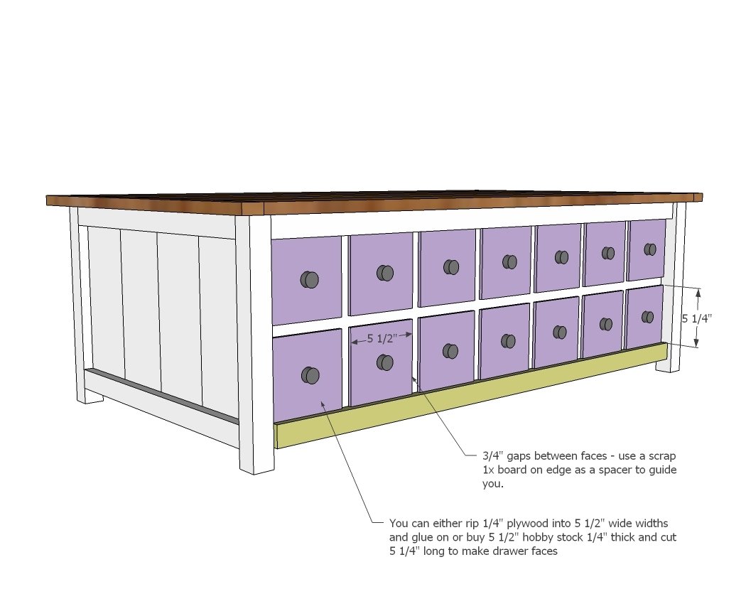 Apothecary Coffee Table with Toybox Trundle — step 8