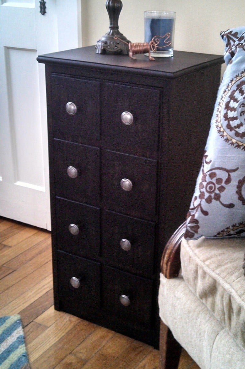Apothecary End Table-Cabinet