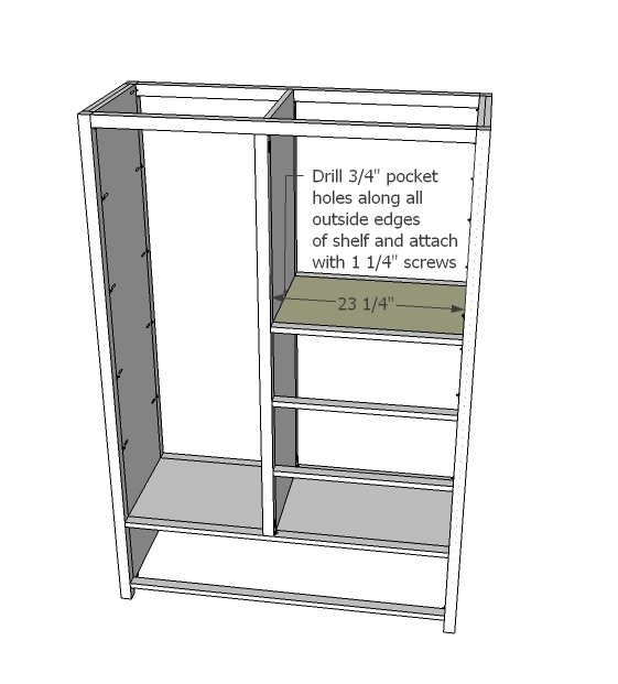 Armoire with Drawers and Mirrored Door — step 9