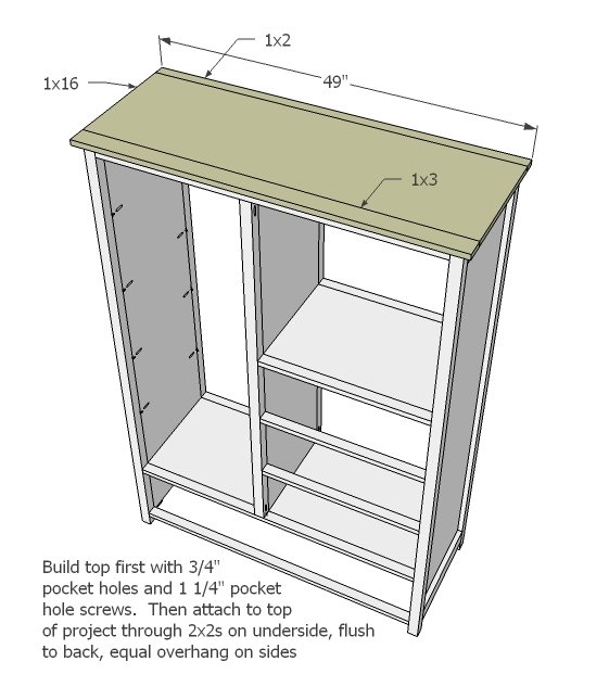 Armoire with Drawers and Mirrored Door — step 10