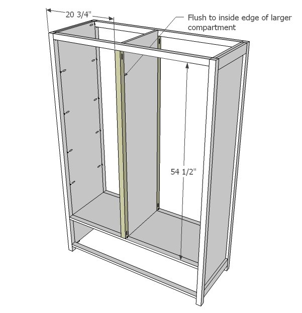 Armoire with Drawers and Mirrored Door — step 7