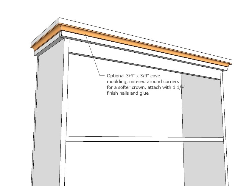 Armoire with Open Shelves and Magnetic Doors — step 10