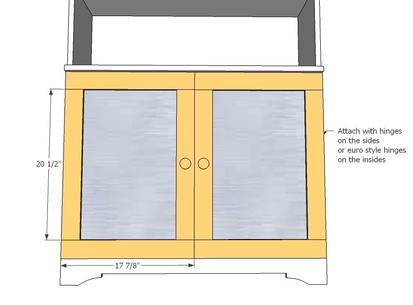 Armoire with Open Shelves and Magnetic Doors — step 11