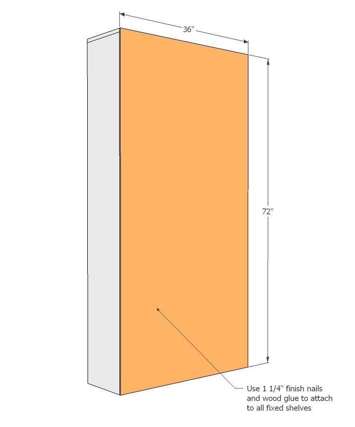 Armoire with Open Shelves and Magnetic Doors — step 2