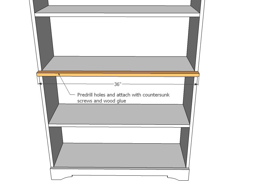 Armoire with Open Shelves and Magnetic Doors — step 5