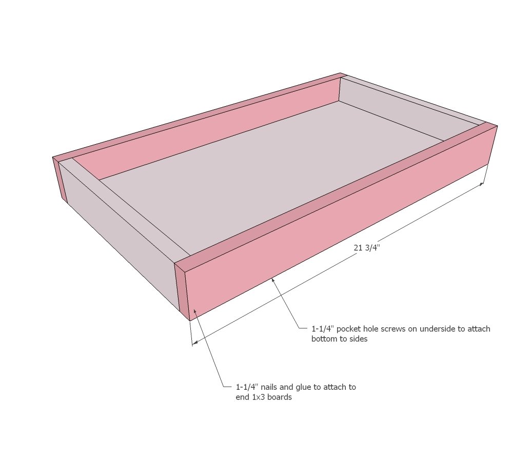Art Storage Shelf with Caddies — step 4