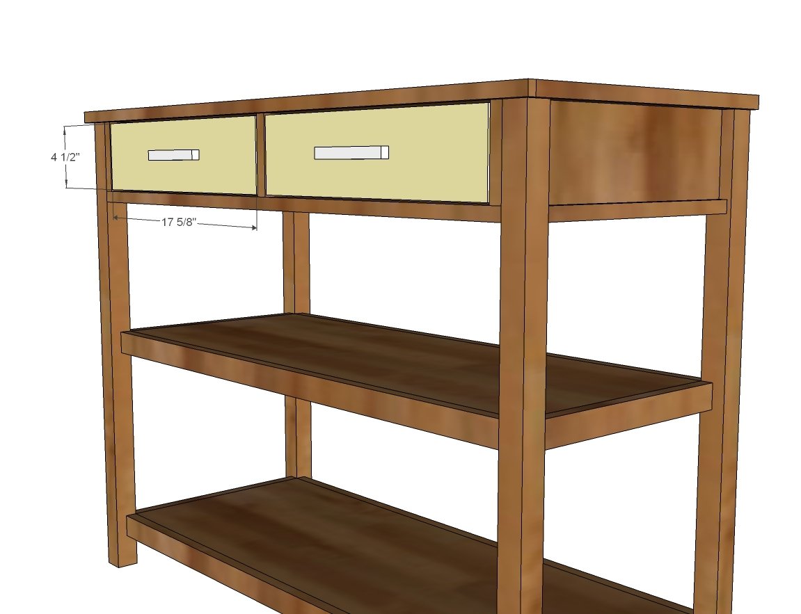 Baby Changing Table with Drawers and Topper — step 9