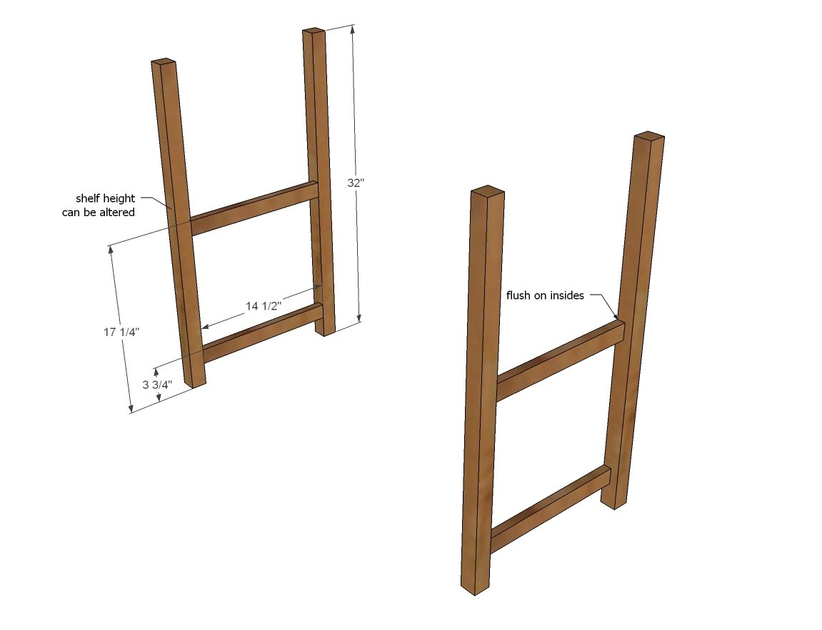 Baby Changing Table with Drawers and Topper — step 1