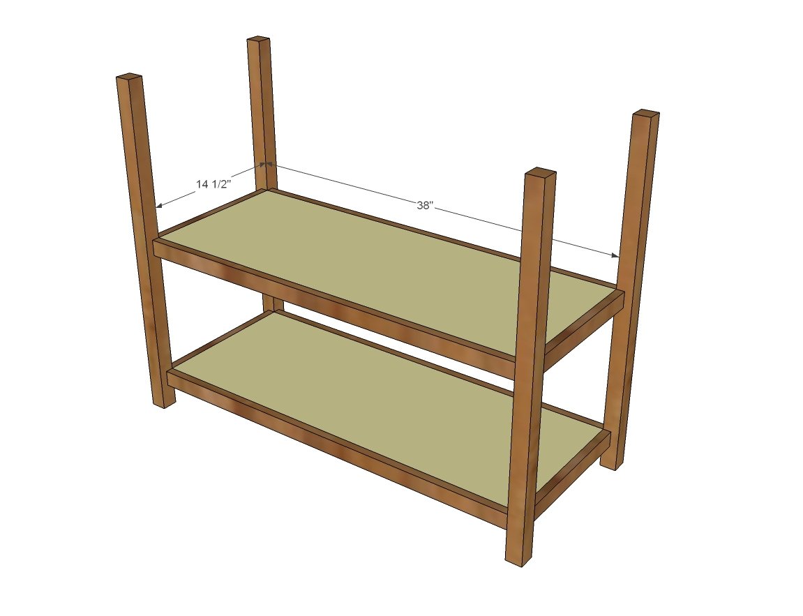 Baby Changing Table with Drawers and Topper — step 3