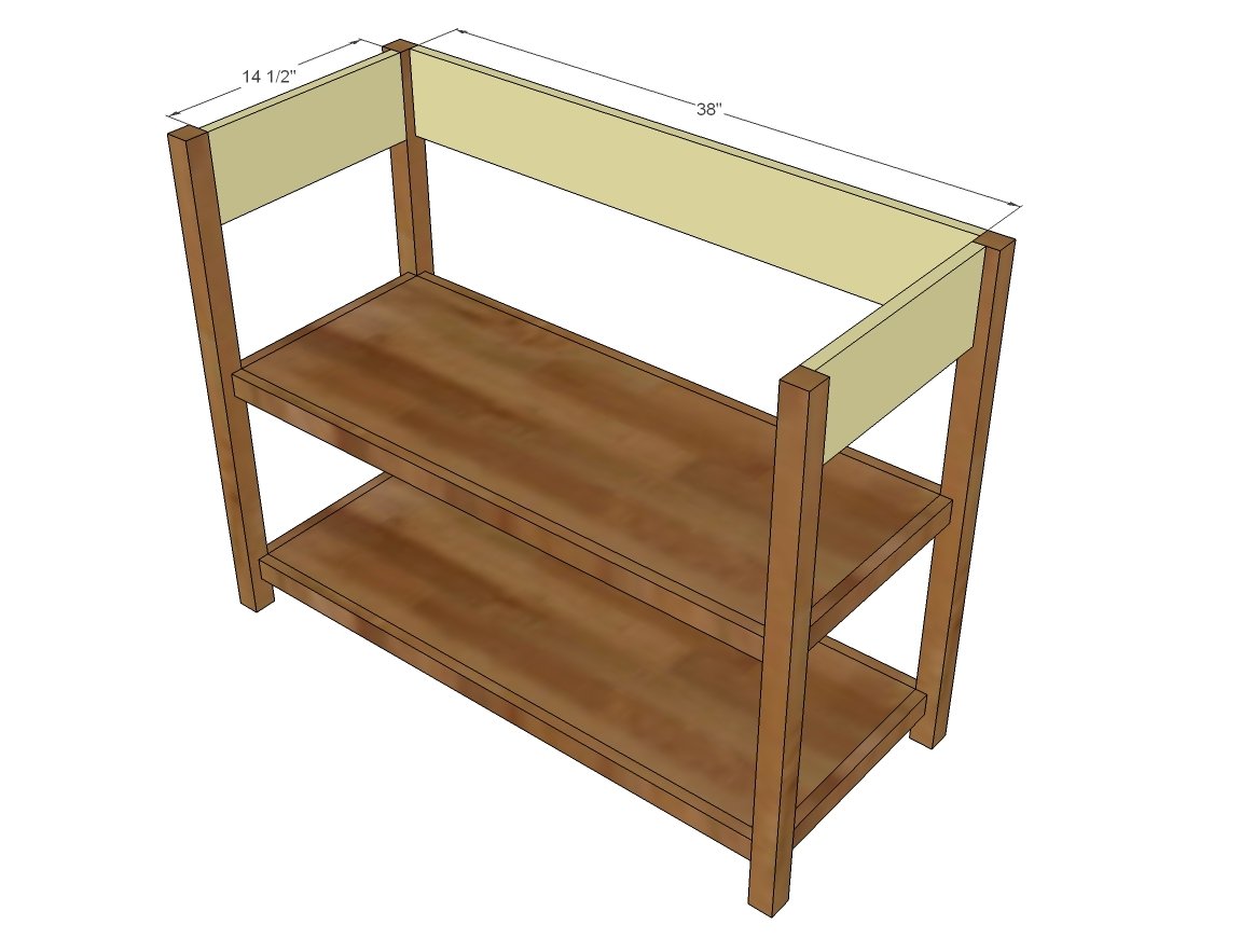 Baby Changing Table with Drawers and Topper — step 4