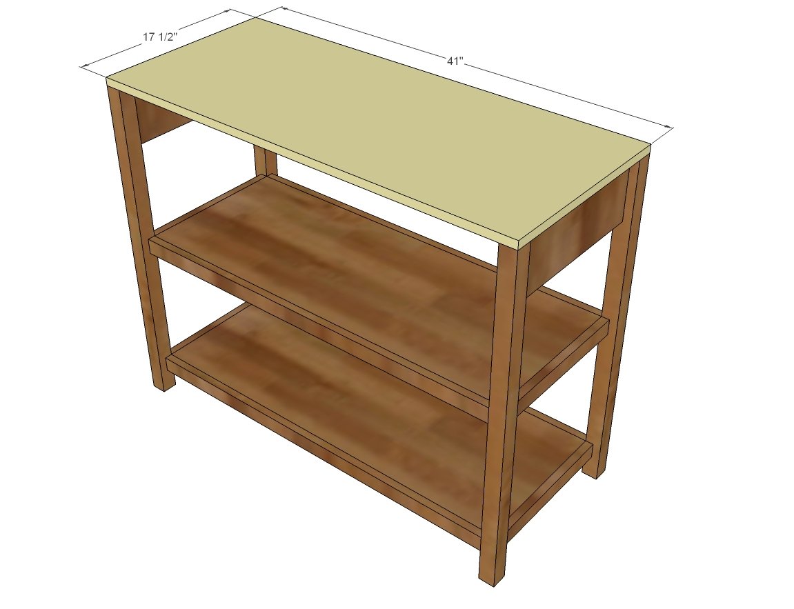Baby Changing Table with Drawers and Topper — step 5