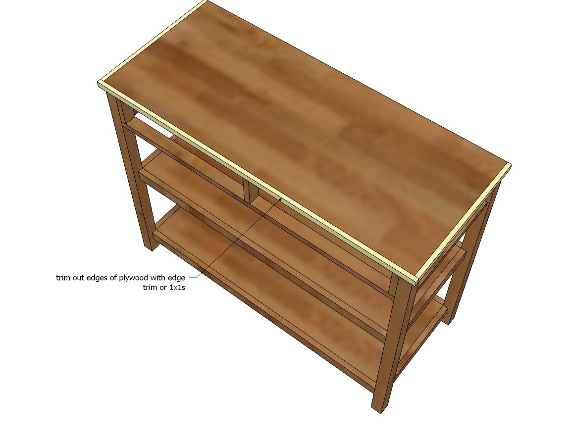 Baby Changing Table with Drawers and Topper — step 7