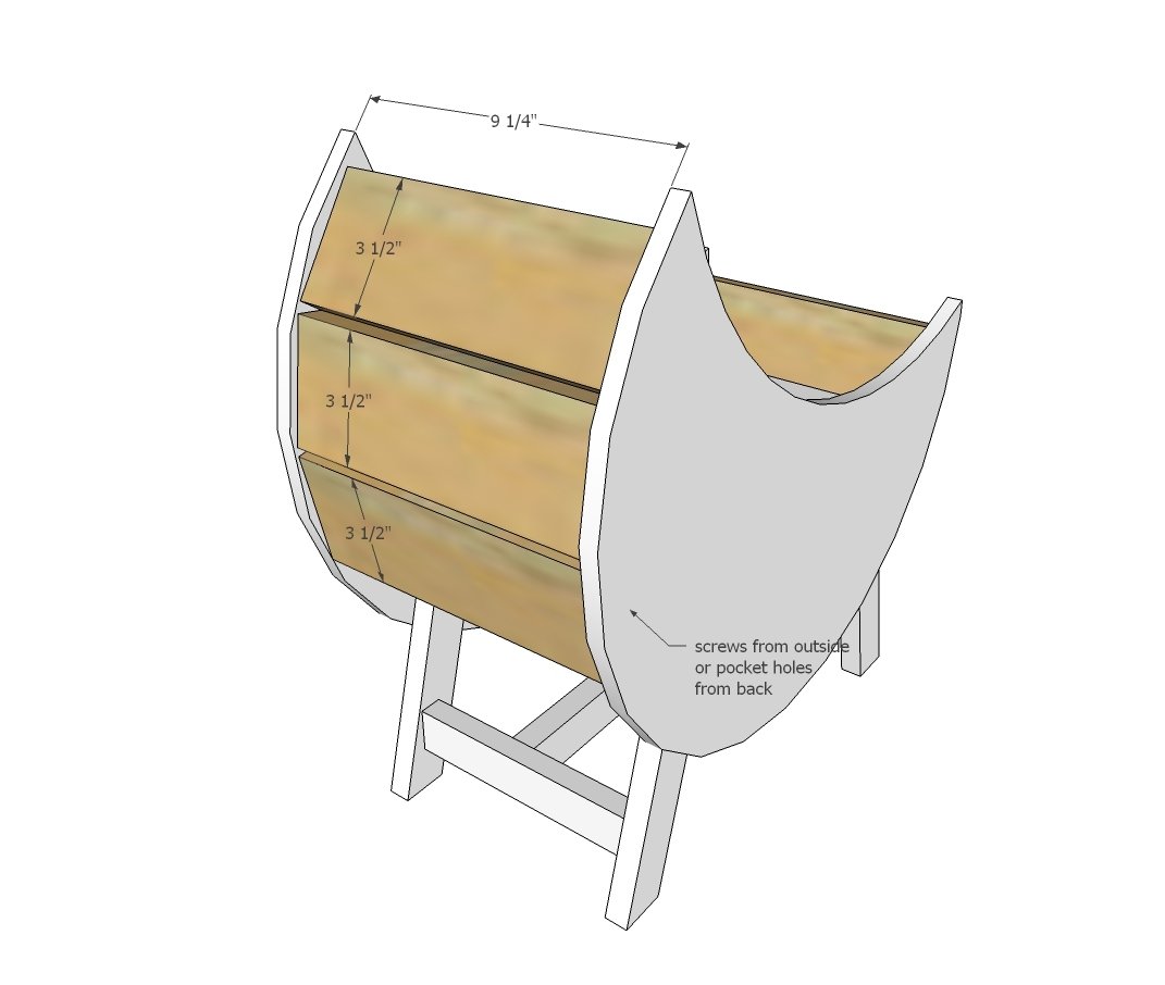 Baby Doll Furniture Moon Bassinet — step 6