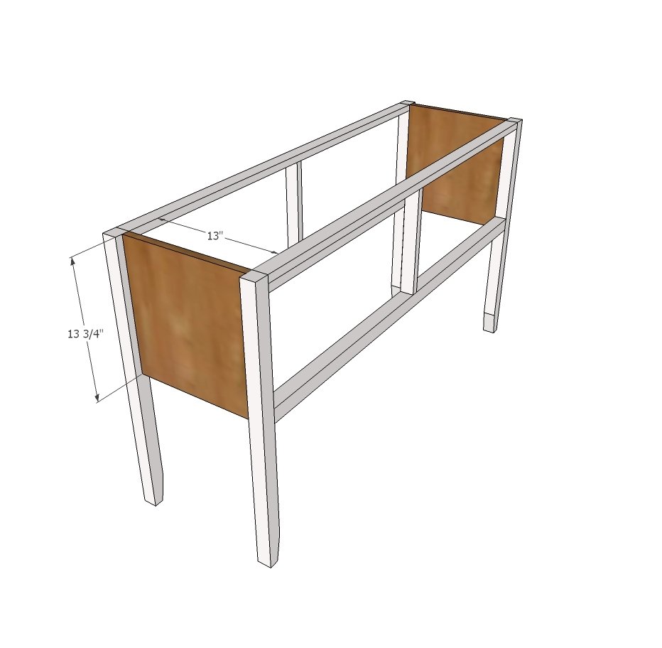 Bailey Console Table with Doors — step 2