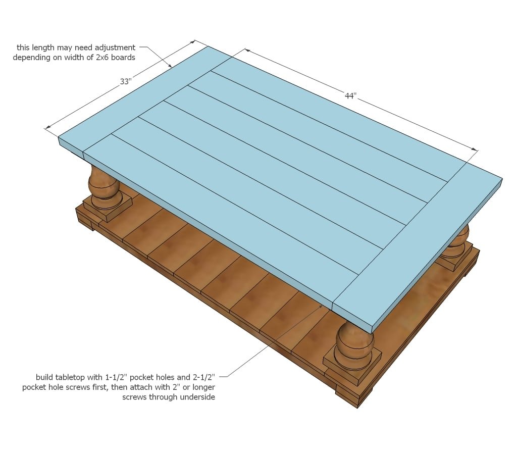 Balustrade Coffee Table — step 7