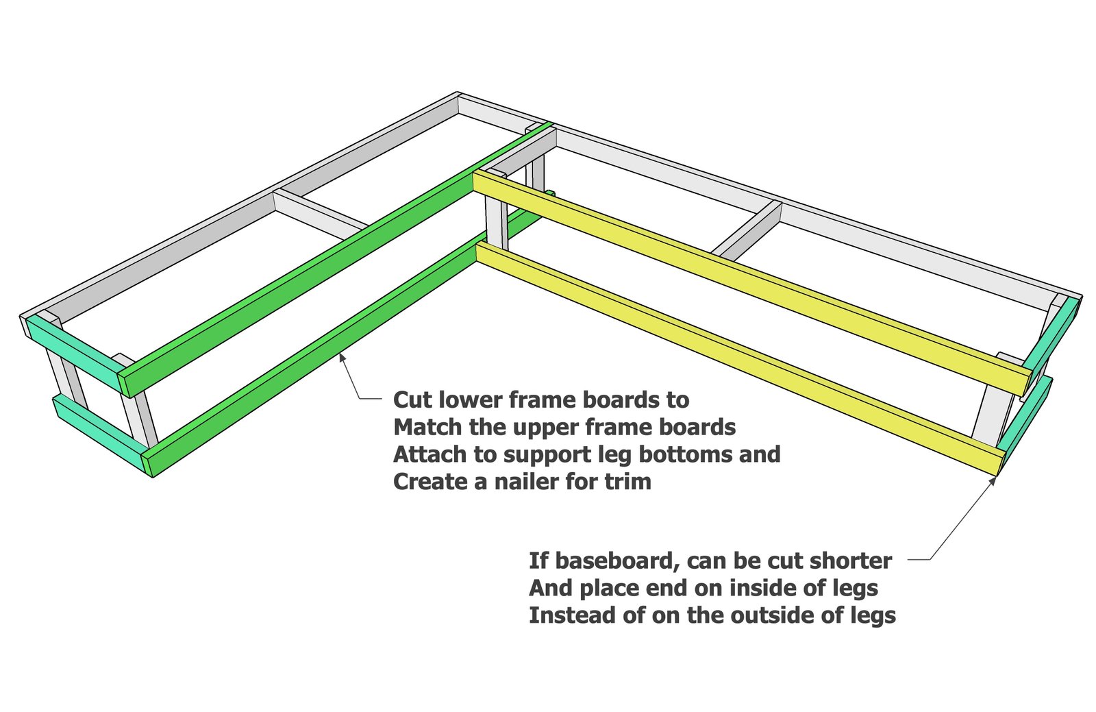 Banquette Bench with Flip-Up Storage — step 3