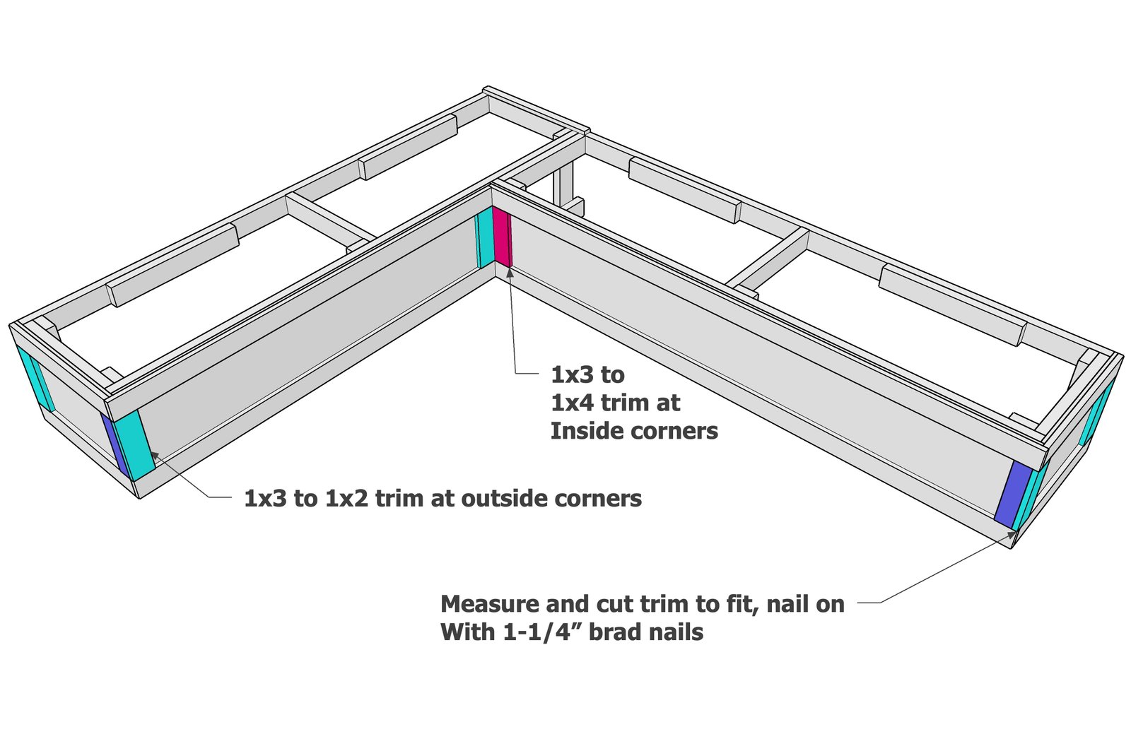 Banquette Bench with Flip-Up Storage — step 7
