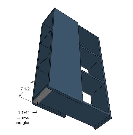 Bar Height Desk, Study Station, or Kitchen Island — step 3