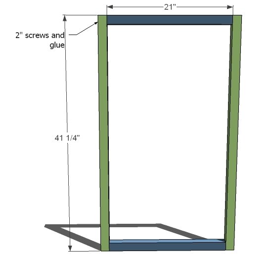 Bar Height Desk, Study Station, or Kitchen Island — step 7