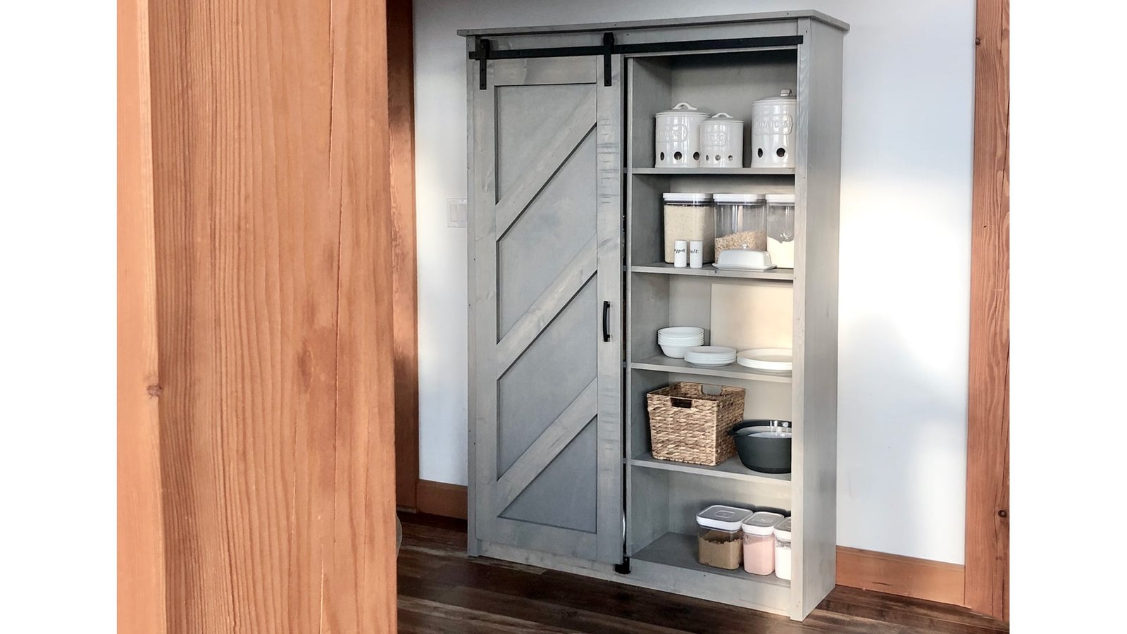 Barn Door Bookcase