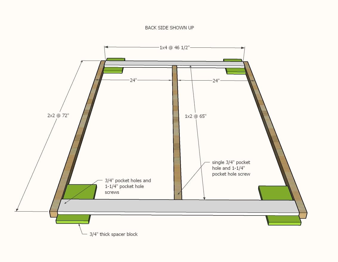 Barn Door Bookcase — step 4