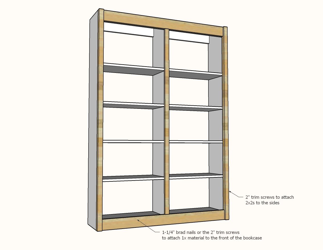 Barn Door Bookcase — step 5