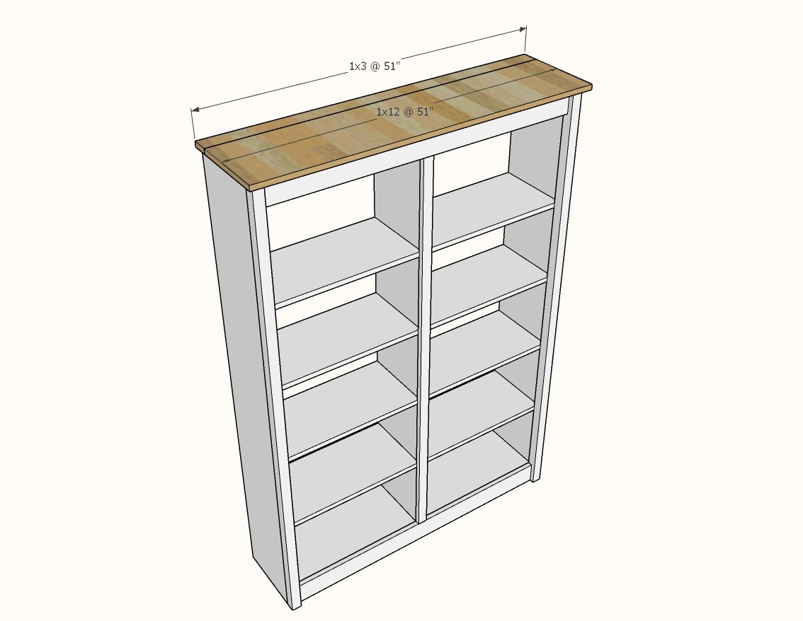 Barn Door Bookcase — step 6