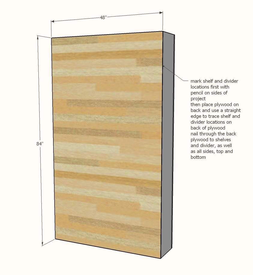 Barn Door Cabinet with Hooks for Entryway — step 4