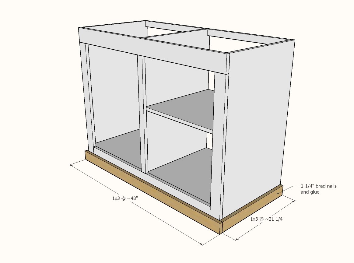 Barn Door Cabinet with Mini Fridge and Microwave — step 4