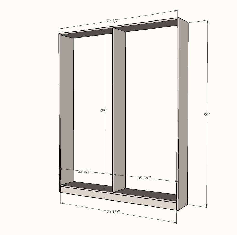 Barn Door Cabinet or Pantry — step 1