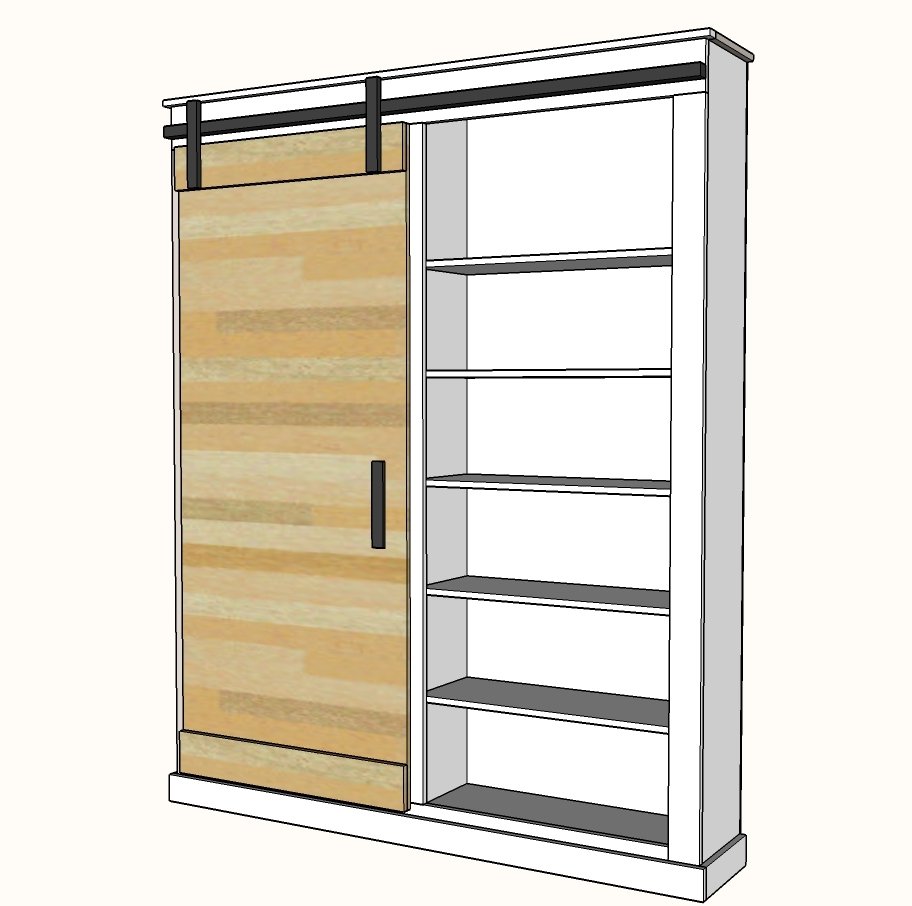 Barn Door Cabinet or Pantry — step 6