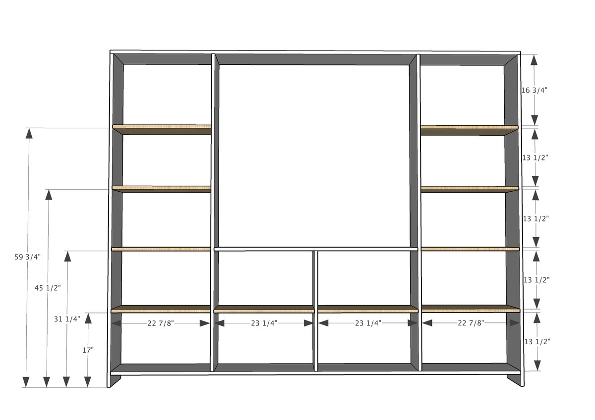 Barn Door Entertainment Center — step 3