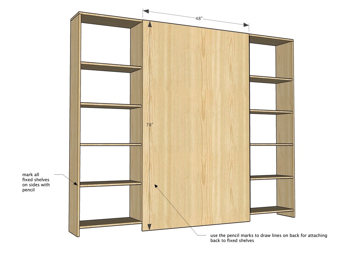 Barn Door Entertainment Center — step 4