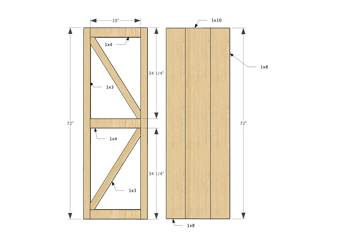 Barn Door Entertainment Center — step 7
